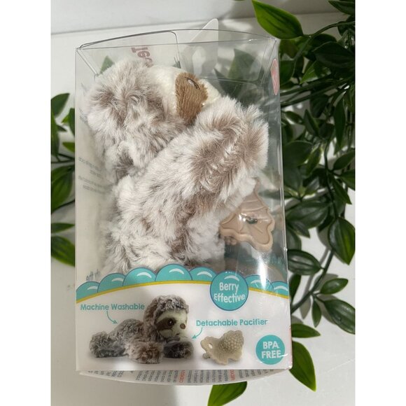 RaZ-Buddy Plush Sloth Paci & Teether Holder Soft Silicone - Picture 9 of 11